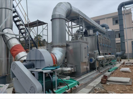 某材料廠廢氣處理